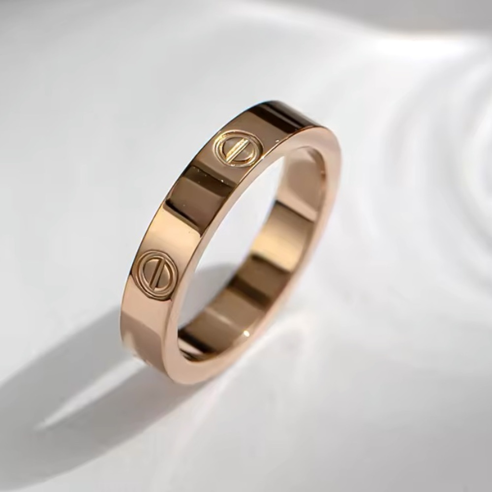 ✨ LUXURY SCREW RING LOVE BAND RING - Picture 5 of 16
